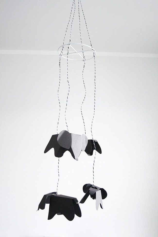 Black Felt Animal Mobile