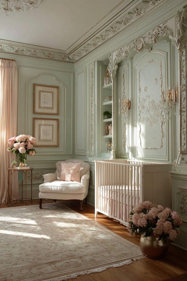 Diffused Pastel Paneled Walls