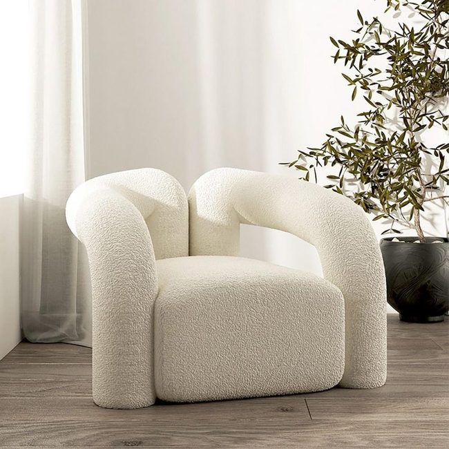 Chunky Textured Armchair Statement