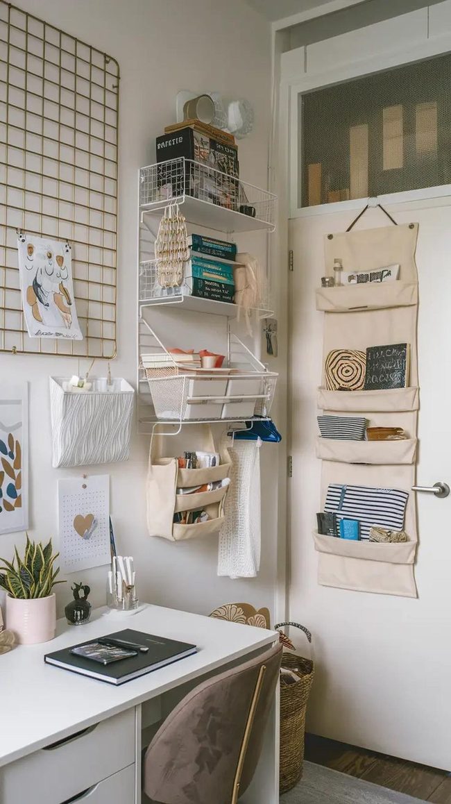 Vertical Storage Boosts Dorm Space