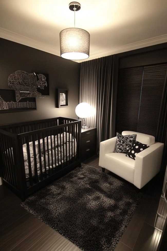 Grey And White Ombre Nursery