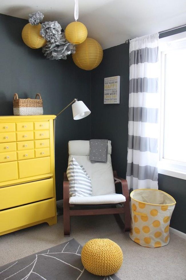 Sunny Yellow Dresser Focal Point