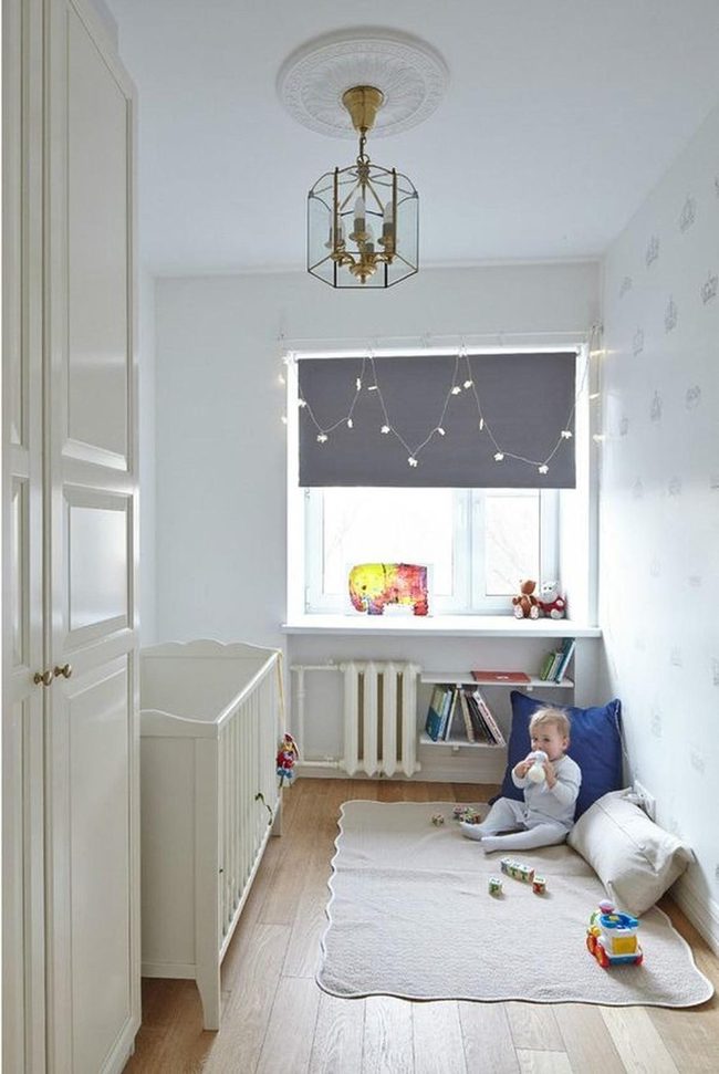 Starlit Gray Nursery Window