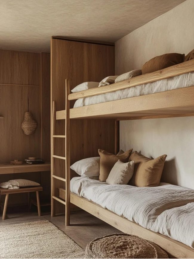 Raw Timber Tones Meet Modern Sleeping