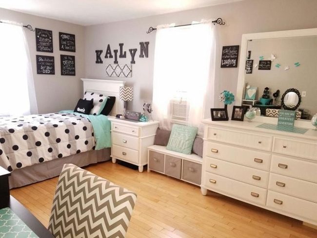 White Bedroom Custom Name Art