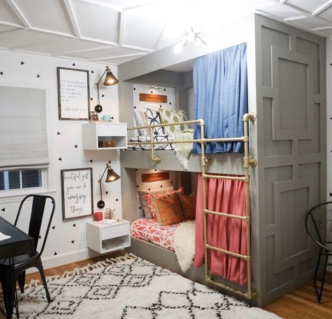 Canopy Bunk Bed Fort