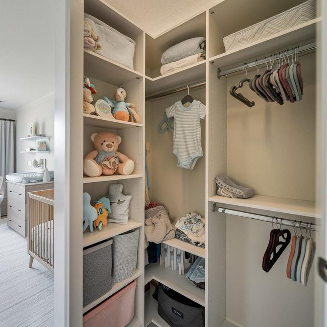 Small Closet Library Shelf
