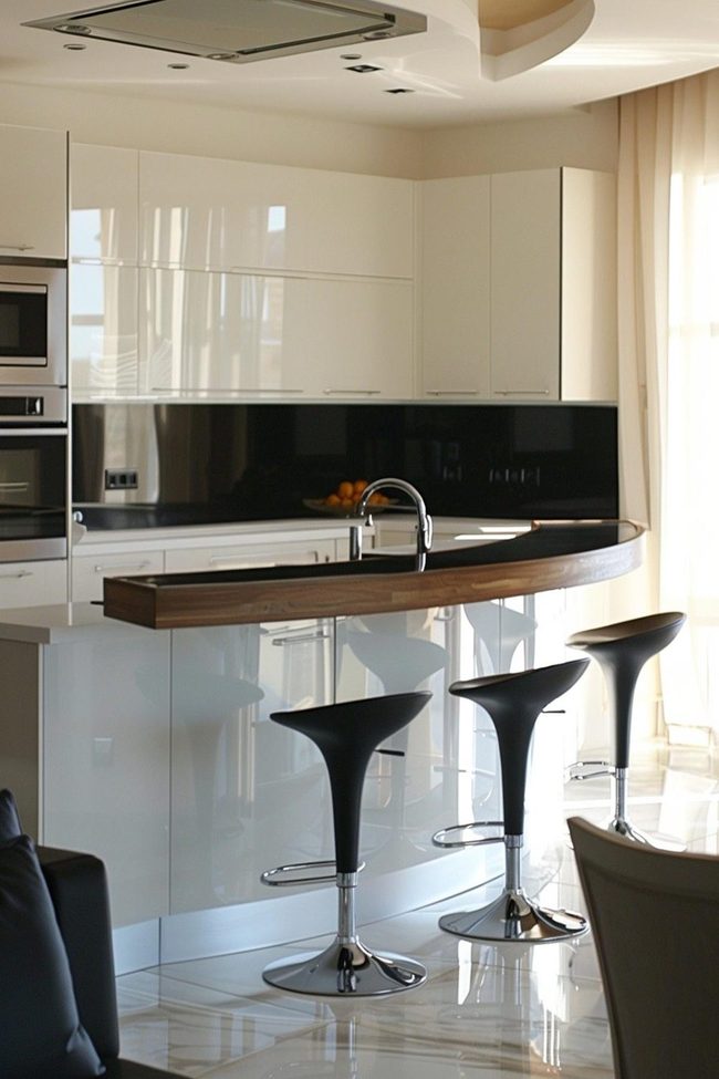 Black Marble Breakfast Bar