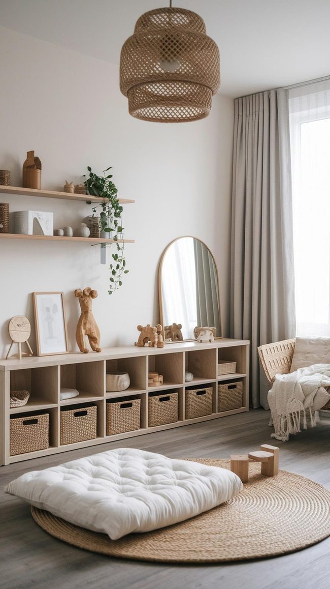 Low Mirrors And Floor Beds For Babies