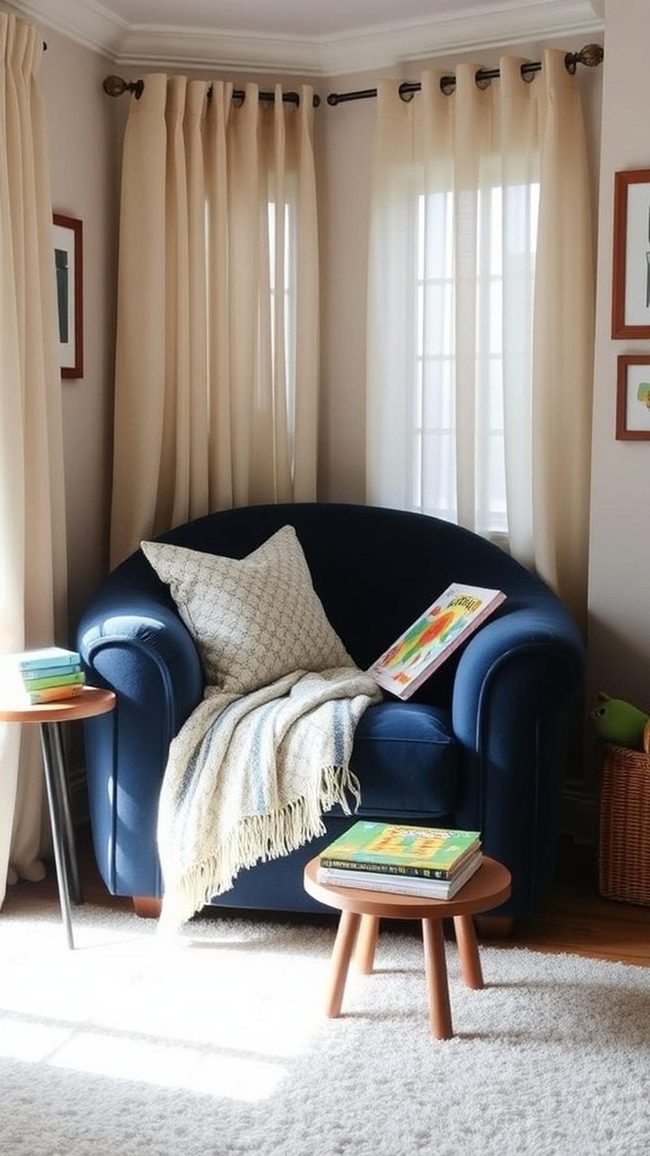 Plush Chair Corner for Young Readers