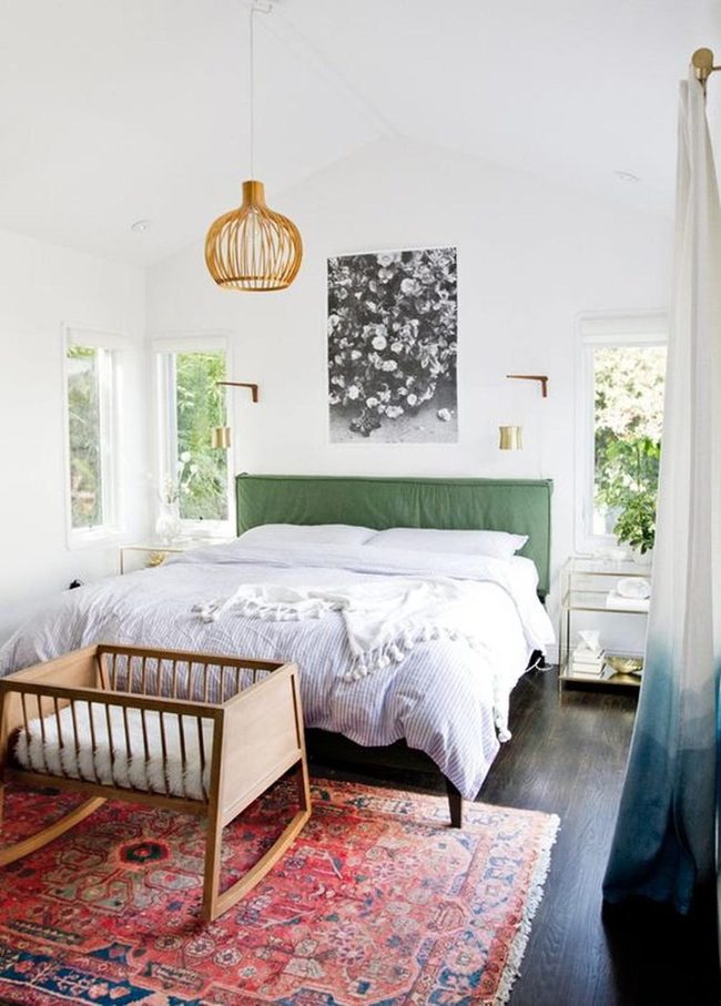 Lime Green Headboard Statement