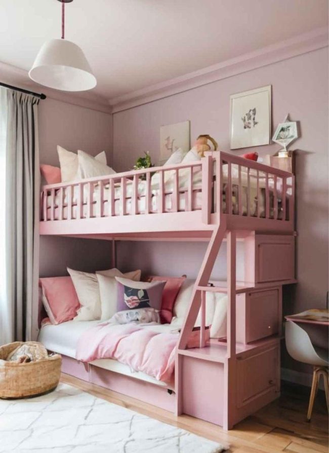 Staggered Twin Loft Beds