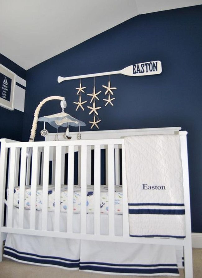 Deep Blue Nautical Nursery