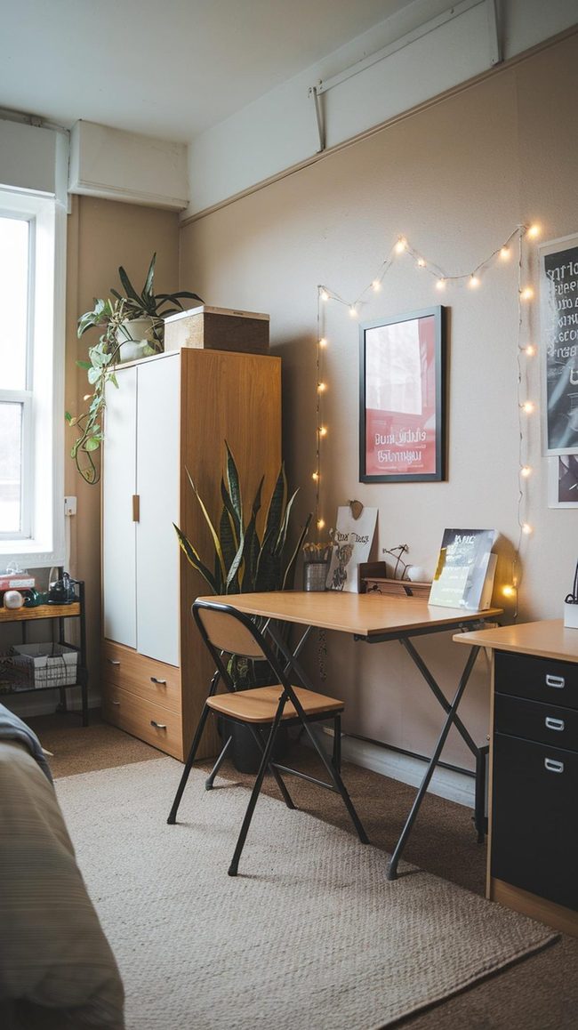 Fold Away Desk Storage Solution