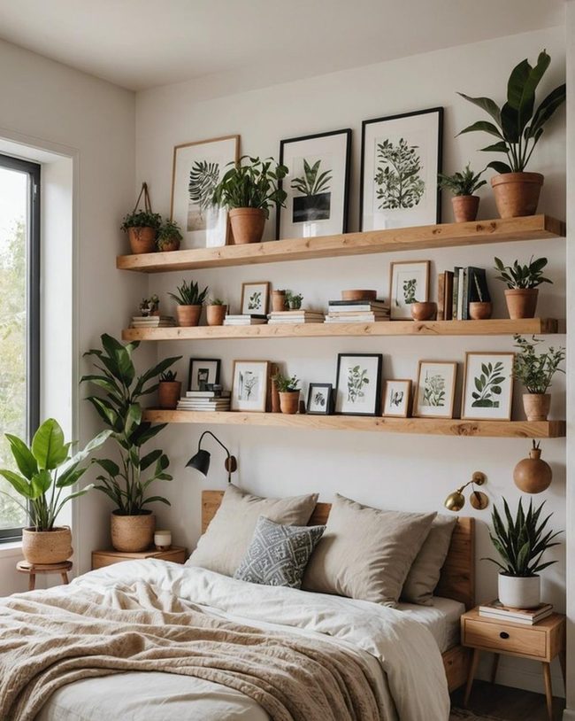 Airy Shelves for Boho Rooms