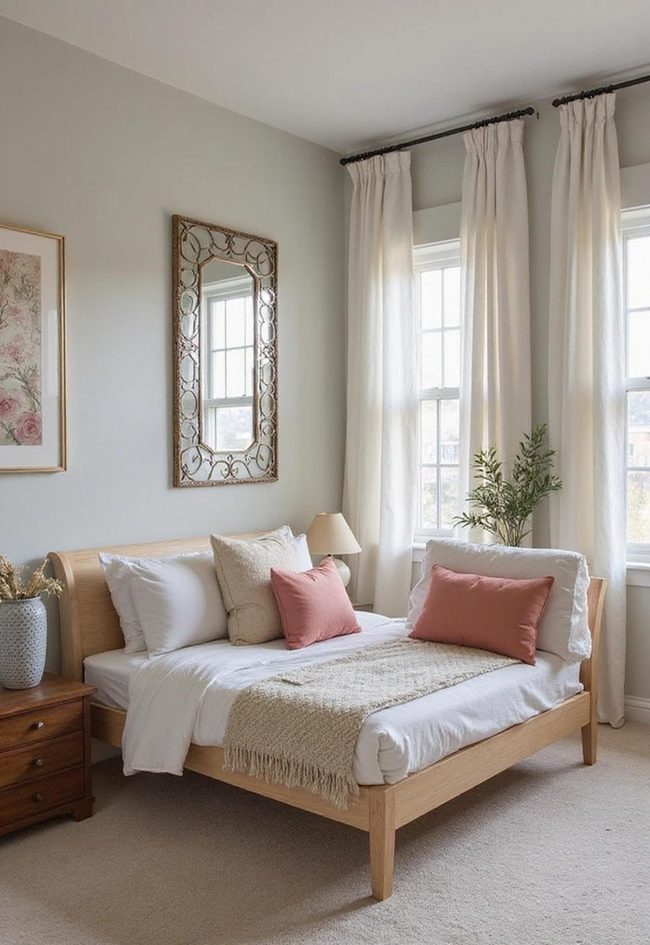 Large Reflective Mirrors Expand Tight Spaces