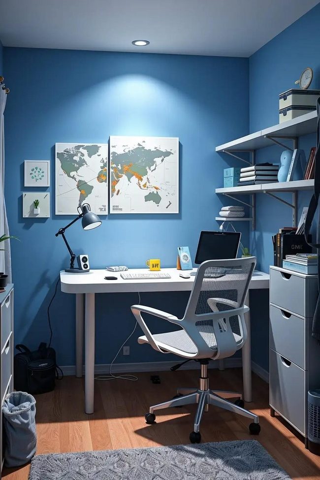Blue Desk Study Zone
