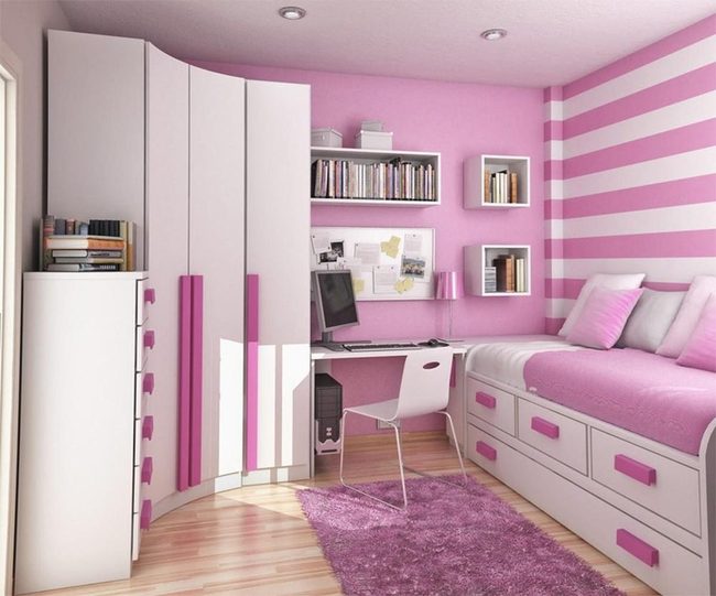 Pink Stripes Meet Purple Accents