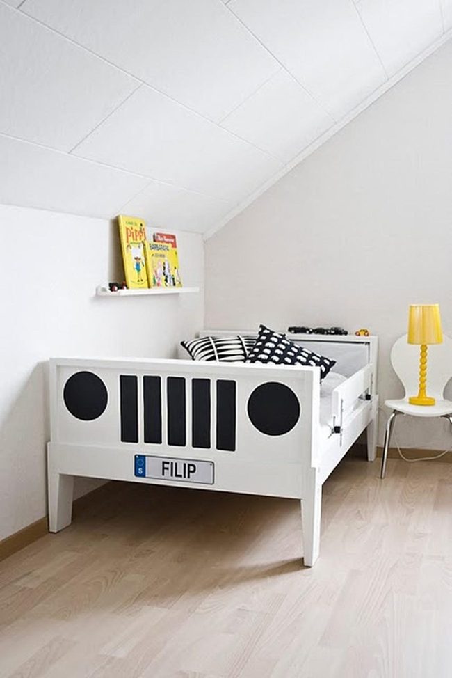 Red Race Car Bed