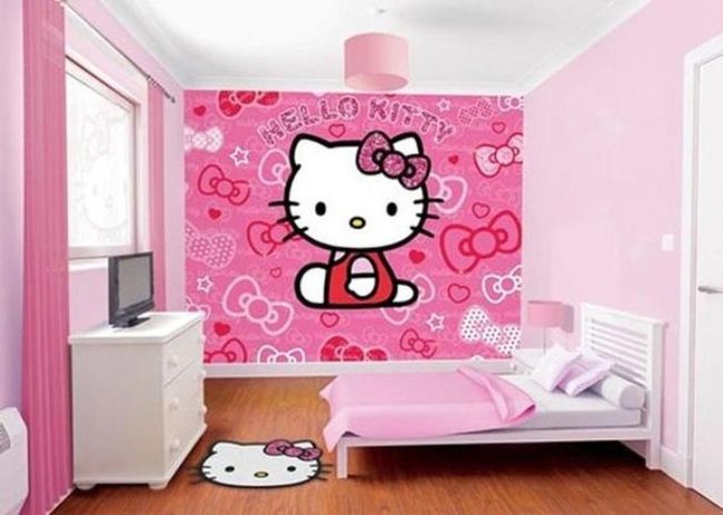 Hello Kitty Pink Wall Paradise