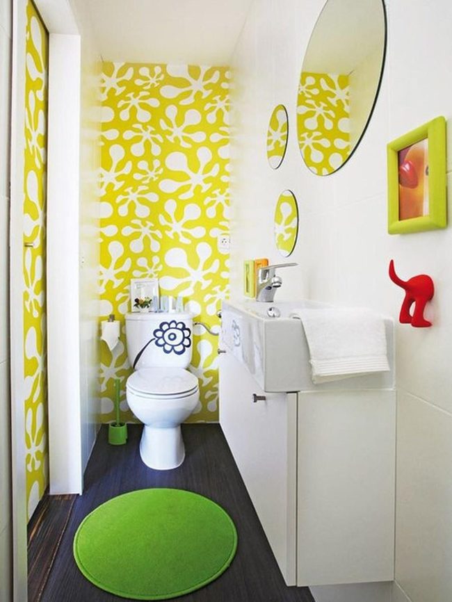 Yellow Walls Cheerful Bathroom Oasis