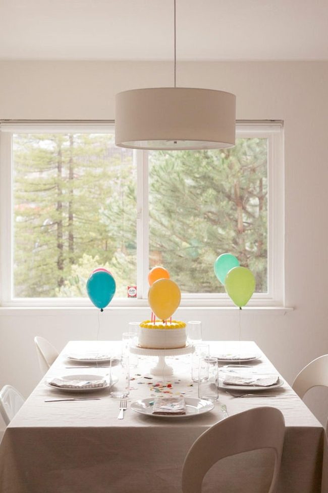 Floating Balloons, White Celebration