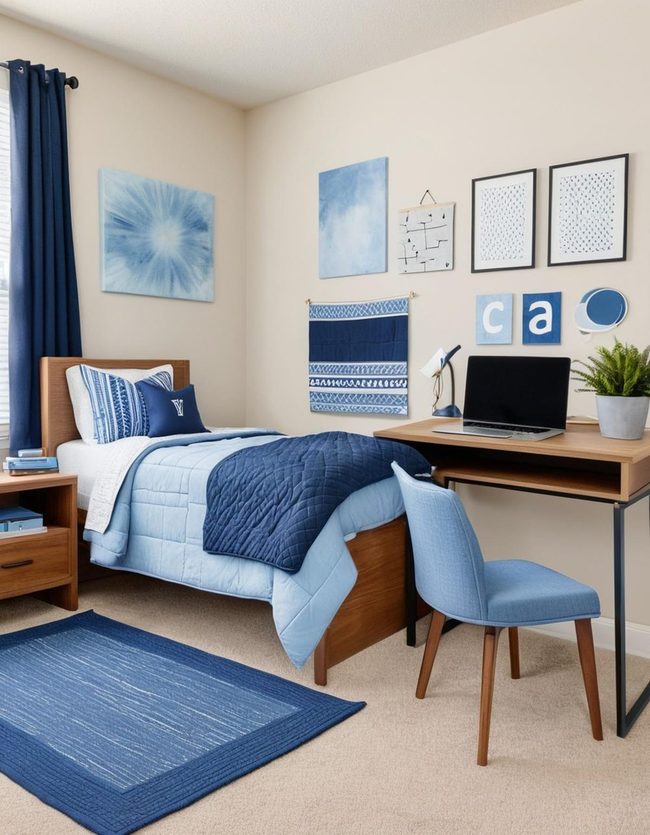 Blue Dorm Study Sanctuary