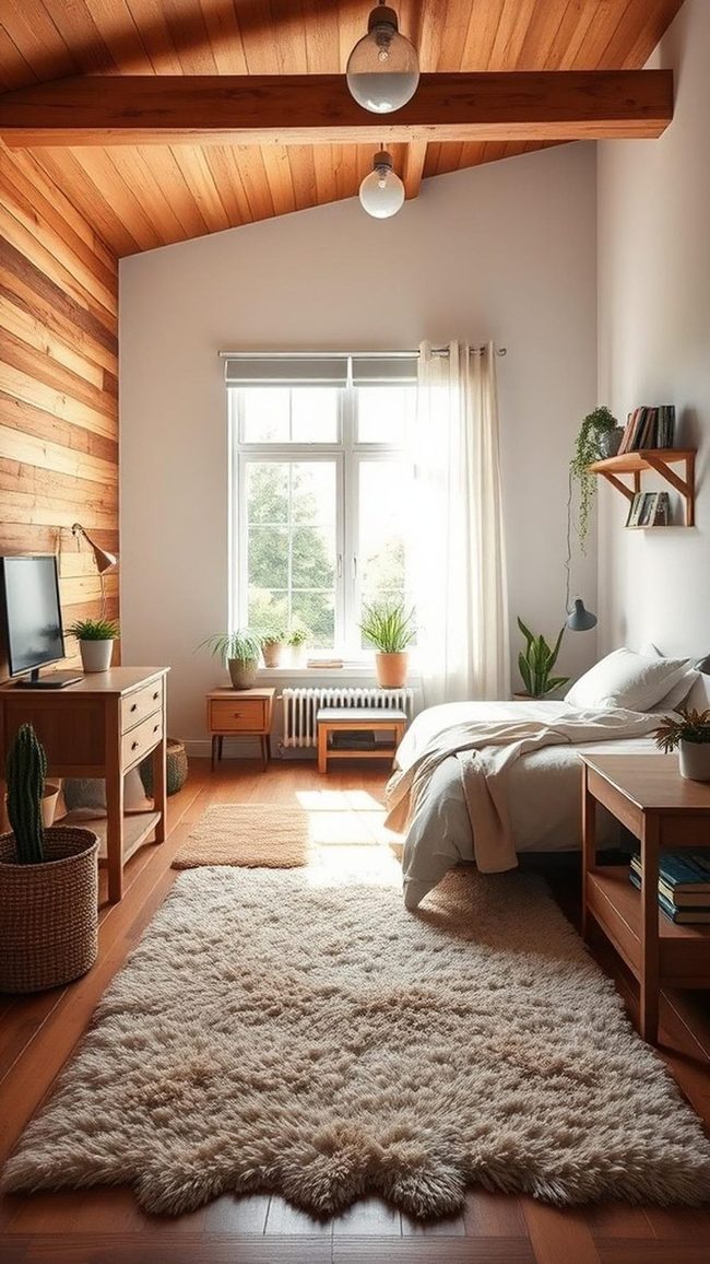 Reclaimed Wood and Woven Textures