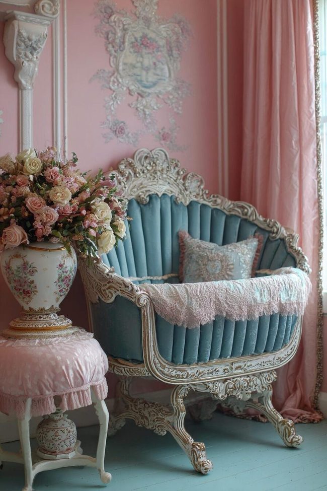 Pastel Rococo Nursery Accessory Collection