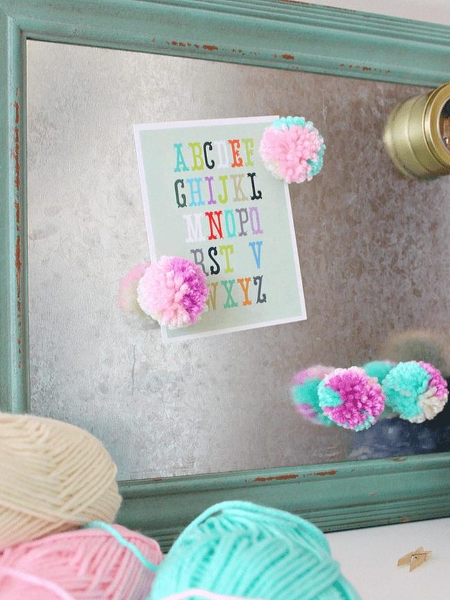 Pom-Pom Mirror Craft Corner
