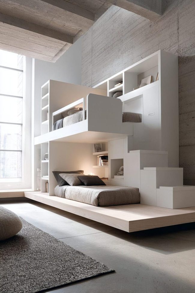 Under-Bunk Custom Closet Suite