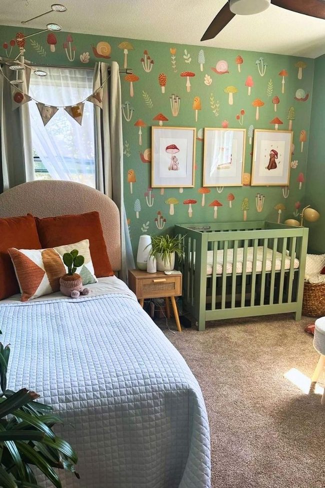 Pink Bunny Butterfly Girl'S Room