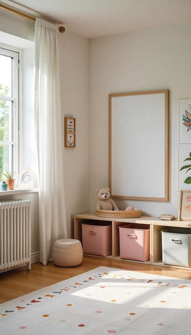 Children'S Pure Oak Workspace Set