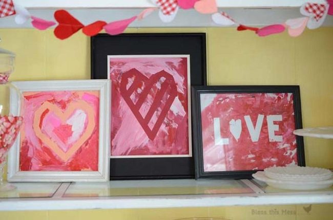 Red Heart Paintings For Giving