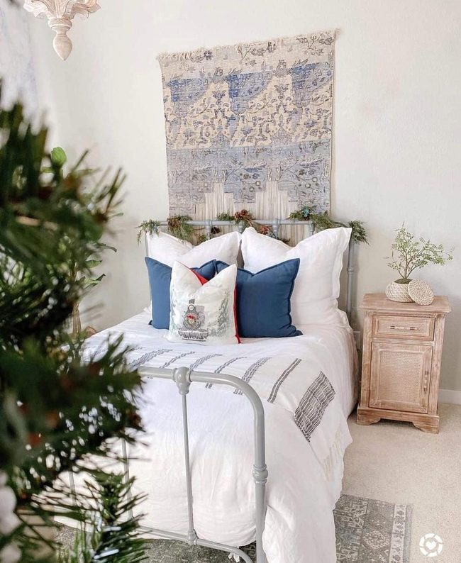 Blue Tapestry Toddler Bedroom