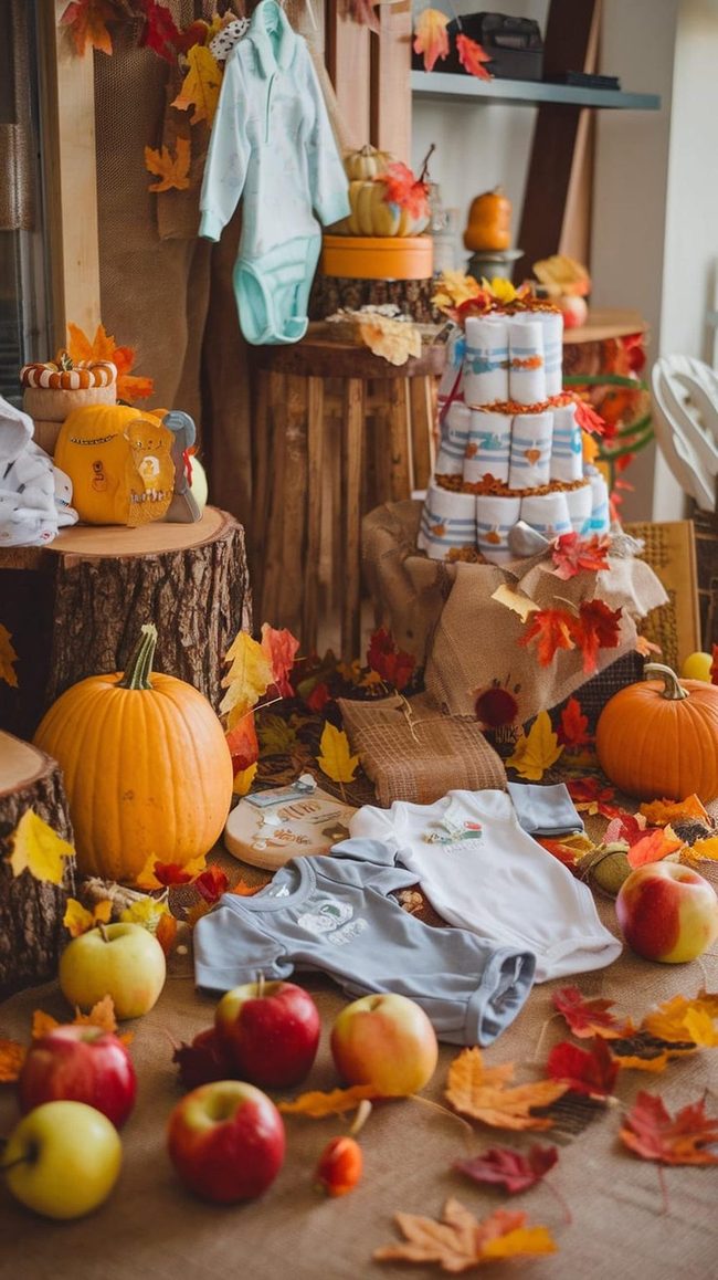 Red Apple Autumn Baby Celebration