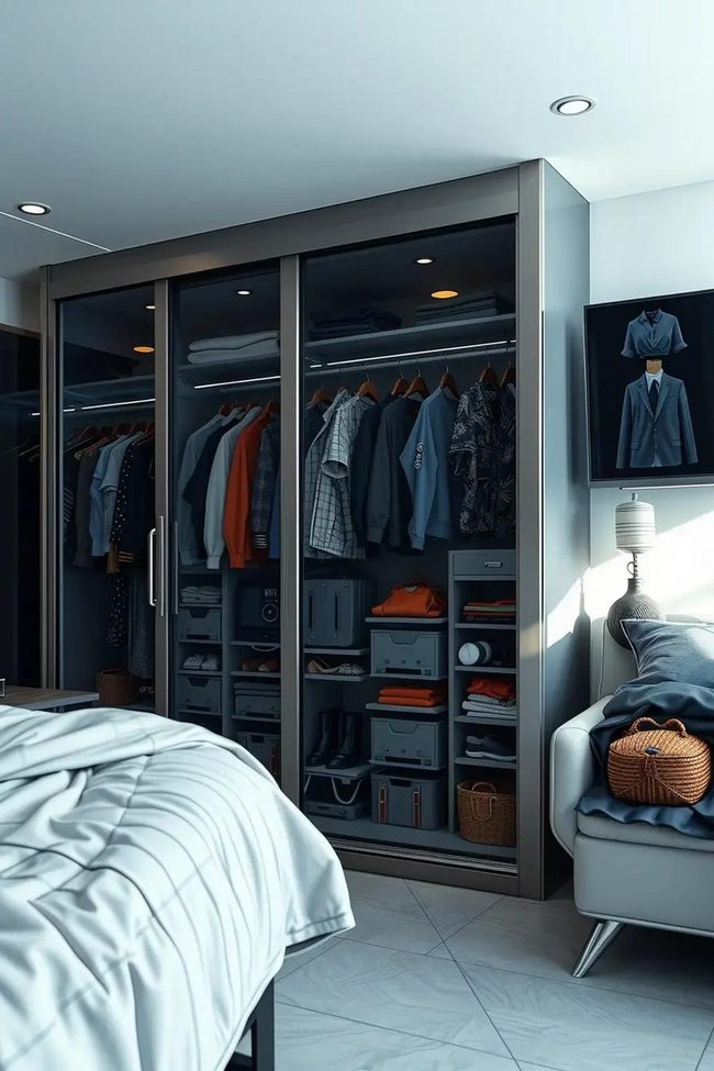 Smart Chrome Closet System