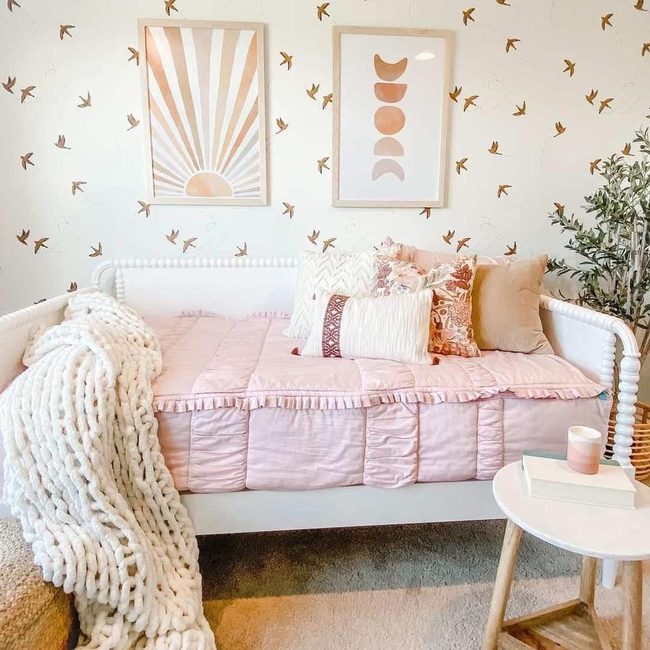 Dusty Pink Boho with Living Olive