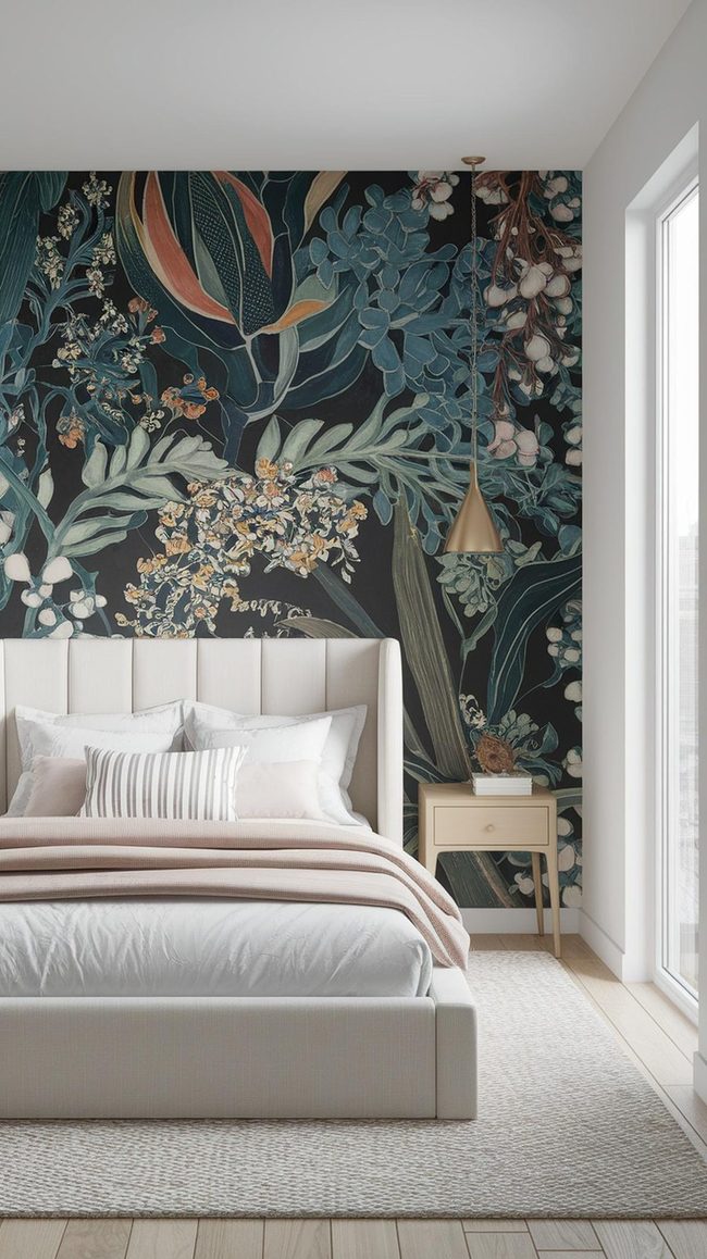 Geometric Accent Wall For Teens
