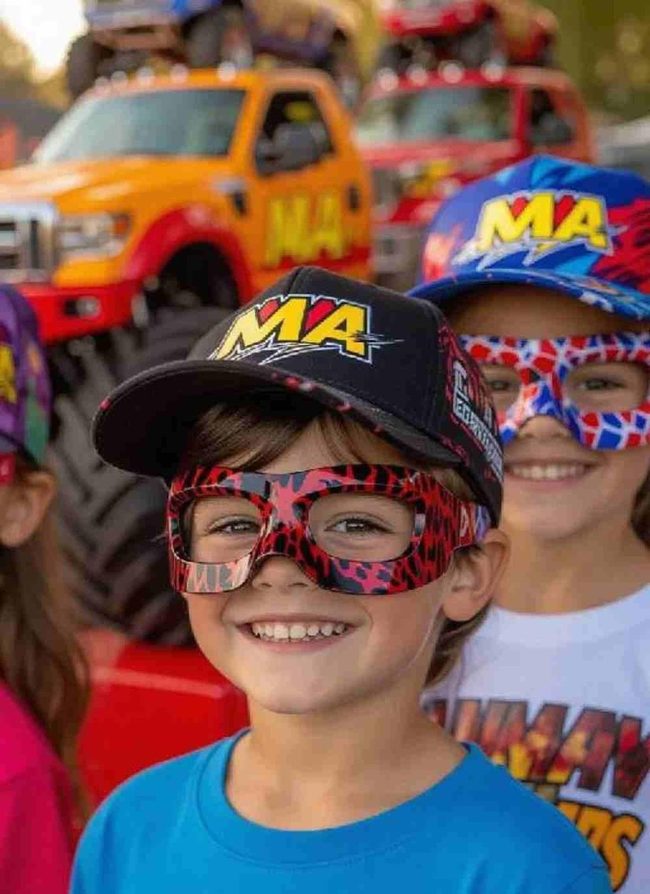 Monster Truck Party Hats Luminous Graphics