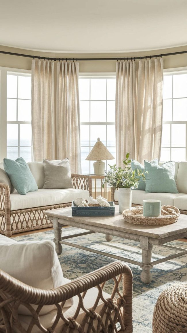 Blue And Beige Coastal Family Gathering