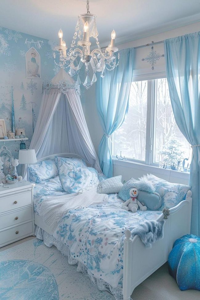 Icy Blue Snowflake Private Chamber