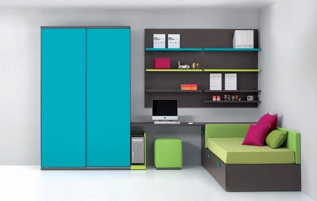 Blue Doors Pink Pillows Green Accents