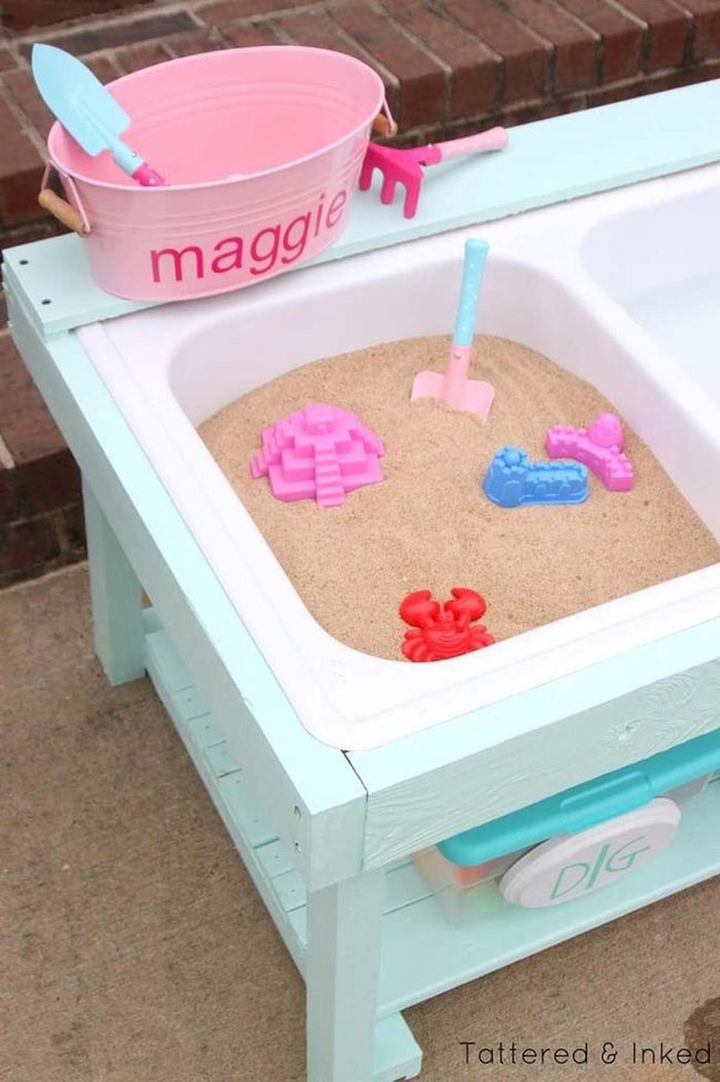 Mint Green Sandbox Station