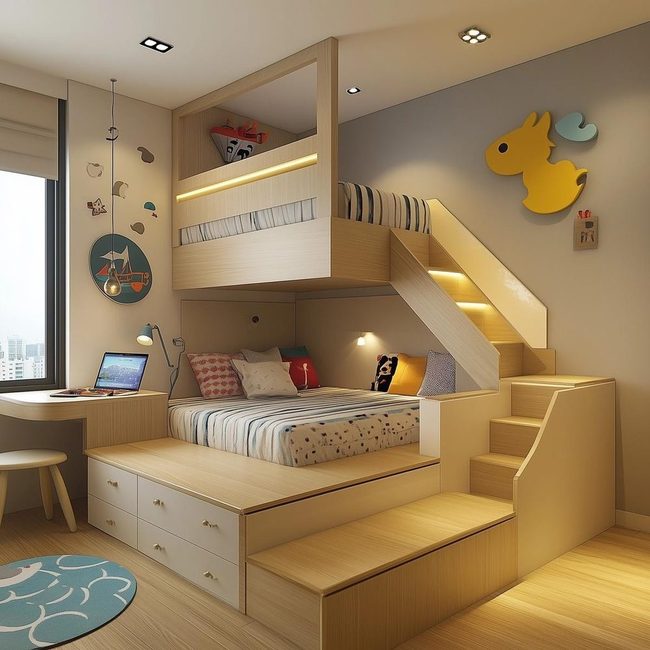 Growing Boy'S Organized Play Space