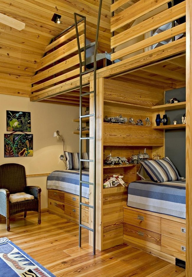 Black Metal Ladder Loft