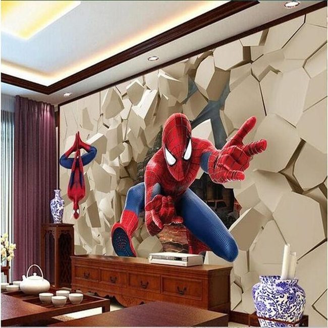 Spider-Man Red And Blue Bursting Through