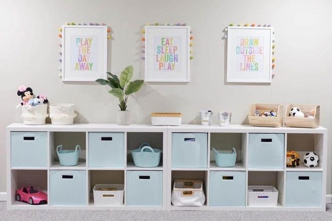 Pastel Playroom Storage Bliss