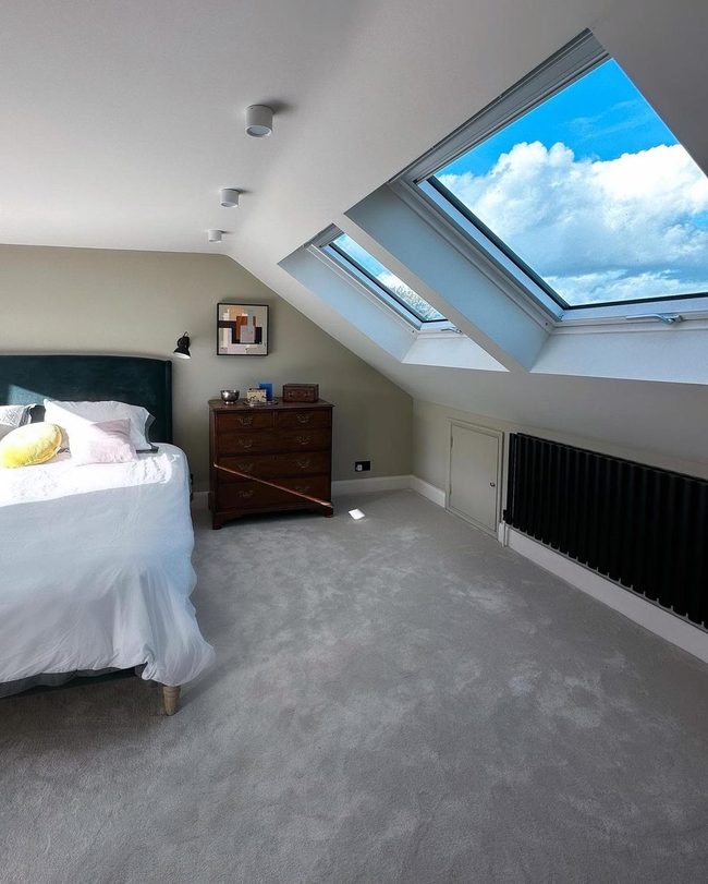 Skylit Attic Bedroom Sanctuary