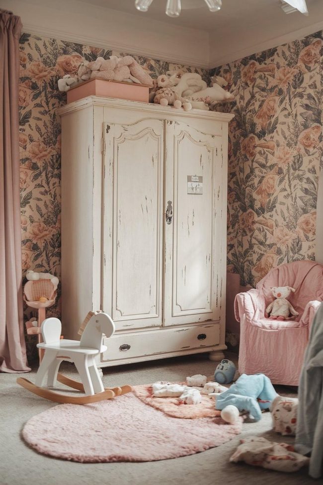 Pastel Florals with Distressed Wood